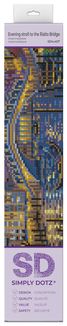 Diamond Dotz Simply Dotz Diamond Art Kit 13.8"X9.9"-Evening Stroll to the Rialto Bridge